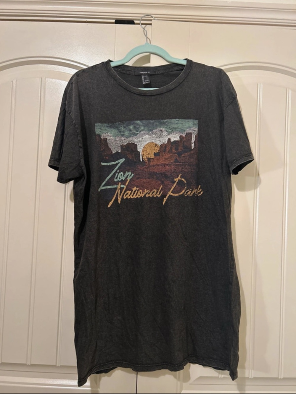 Zion National Park Graphic Tee dress - Black